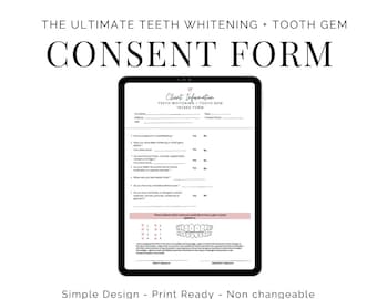 Tooth Gem & Teeth Whitening Consent Form (PDF)