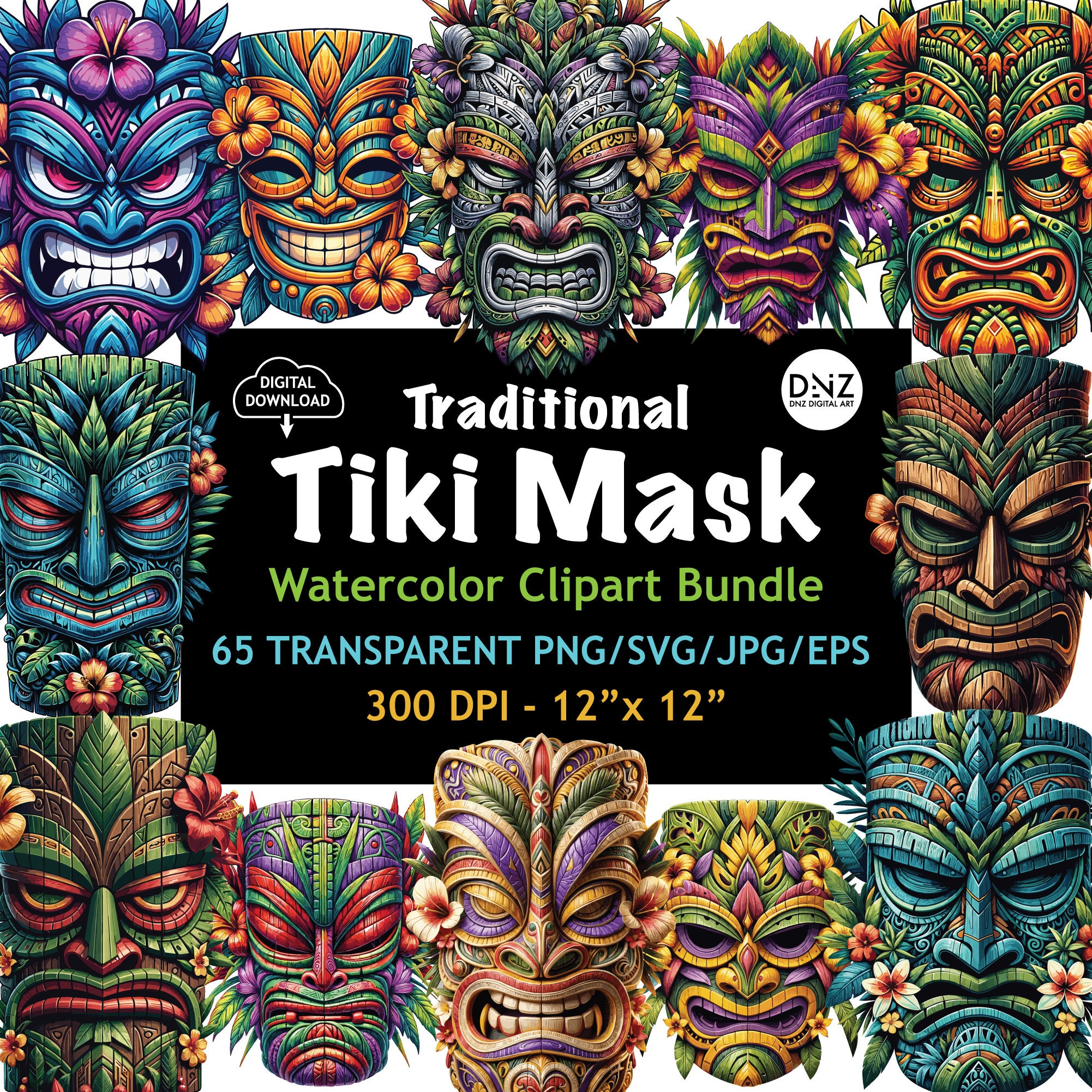 Tiki mask - Etsy 日本