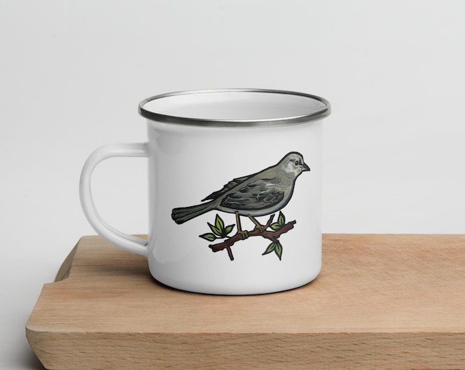 Mockingbird Enamel Mug