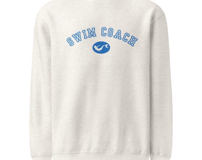 Unisex Swim Coach Sweatshirt – Mermaid Coastal Vibes Crewneck