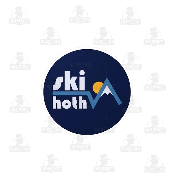 Ski Hoth | Star Wars Empire Strikes Back Ski Hoth sticker for helmet, hydroflask, snowboard, skis | High Quality Vinyl Decal