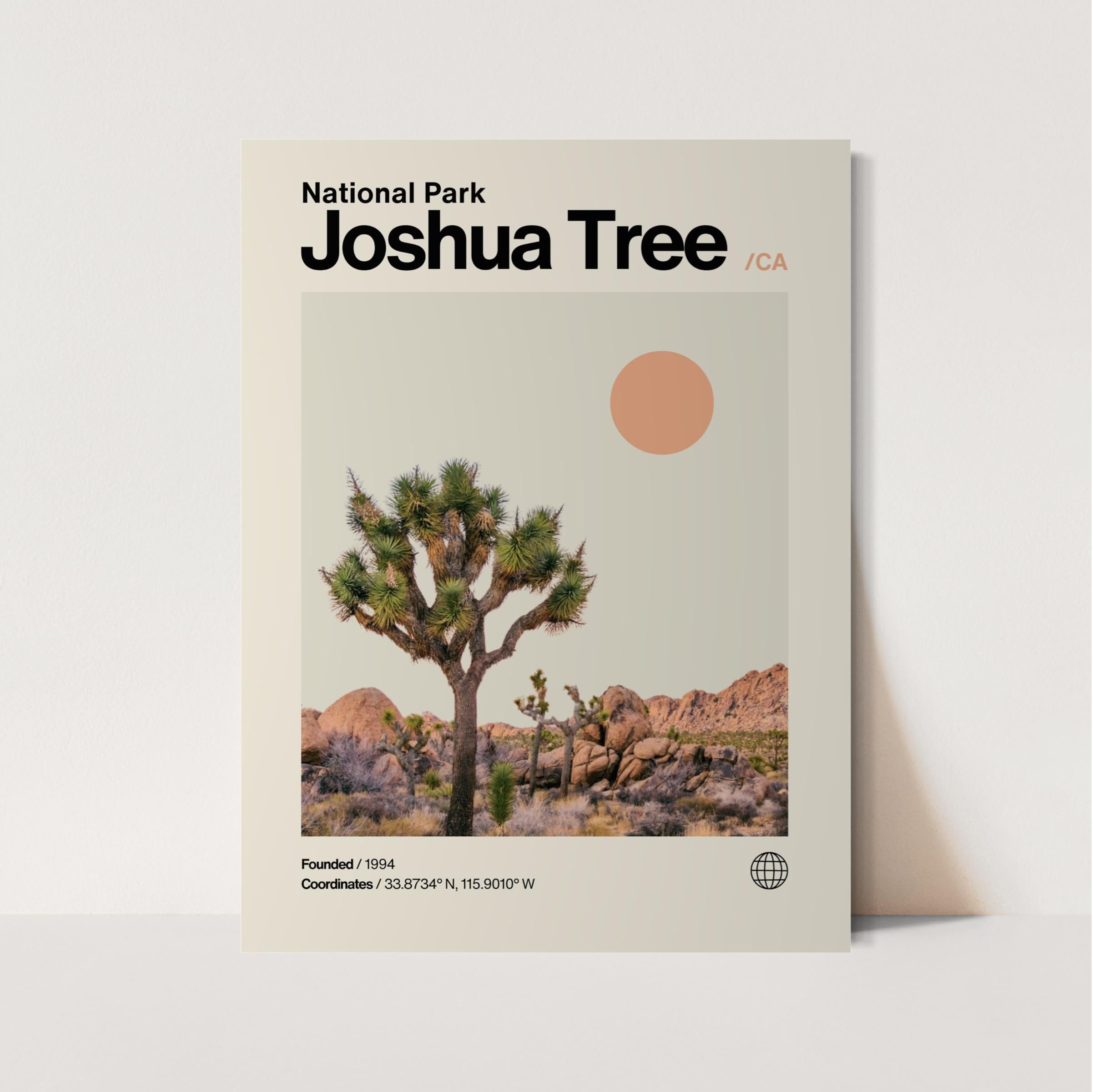 Joshua Tree Silhouette Purple Black Frame Framed Art Print Picture B12X9215