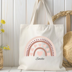 Sac fourre-tout personnalisé fille adolescente, sac fourre-tout prénom enfant anniversaire, cadeau d'anniversaire, sac fourre-tout livre, cadeau femme