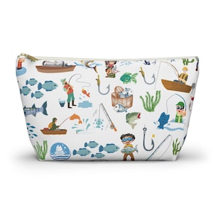 Fischer Geschenk, Angeln Liebhaber Beutel, Idiogramm Design, T-Bottom Organizer, Fischer Reisetasche