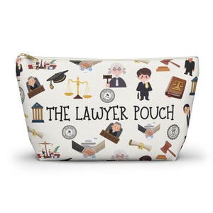 The Lawyer Pouch Counselor Cosmetic Bag Attorney Utility Bag a Legal Law Graduation Birthday Gift