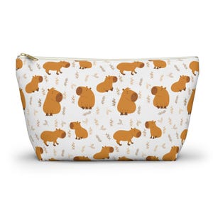 Capibara Pouch, Animal Lover Utility Bag, Capibara Lovers Gift, Small Travel Organizer, Cute Coin Purse, Zippered Makeup Bag, Kids Toy