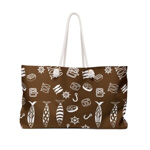 Nautische Wochenendtasche, Trendige Tasche für Strandtage, Angelausflug, Reisen, Stilvolle Reisetasche, Perfektes Geschenk für Abenteurer