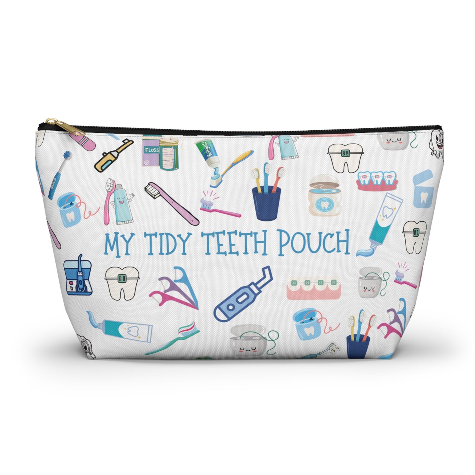 Toothpaste Case My Teeth Pouch, Toothpaste Teeth Case Travel-friendly Ortho Organizer ...