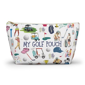 Golf Pouch Utility Bag, Golfing Accessory, Golf Lover Gift, Small Storage Bag, On-the-go Zipper Pouch, Sports Organizer, Golf Dad Gift