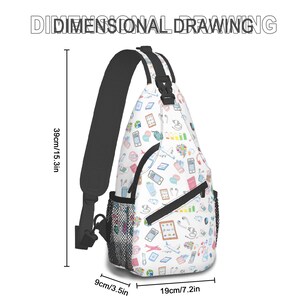 Airplane Travel Sling Bag: Waterproof Chest Rig Fanny Pack image 8