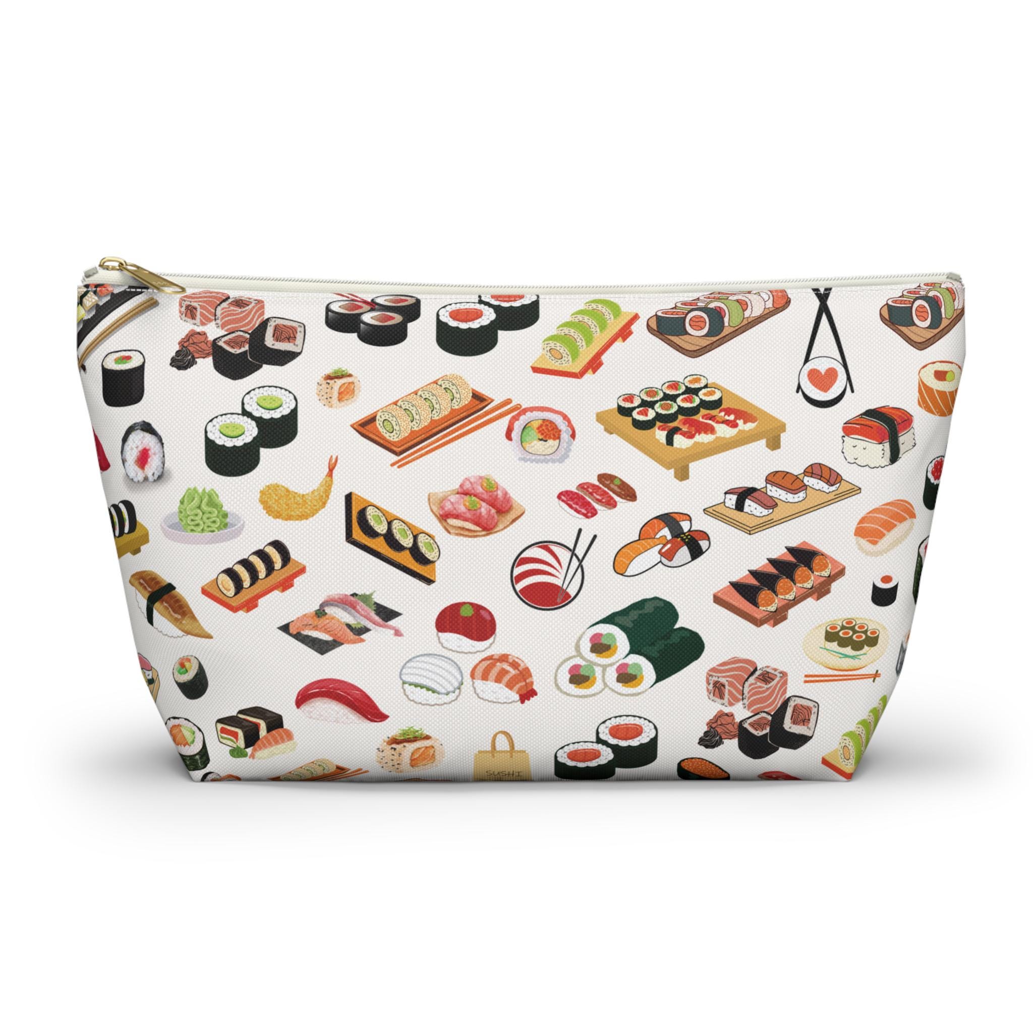 バッグ Sushi Sushi Print Accessory Pouch: Japanese Food Zipper Bag - Etsy Canada