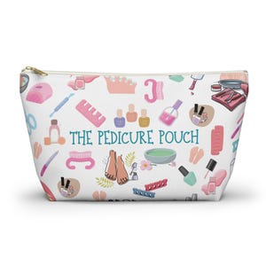 Pedicure Essentials Pouch Nail Accessory Organizer Travel Bag – Portable Utility Case to Keep Nails Flawless on the Go