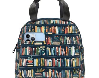 Bolsa térmica para el almuerzo para amantes de los libros: bolsa reutilizable para amantes de los libros