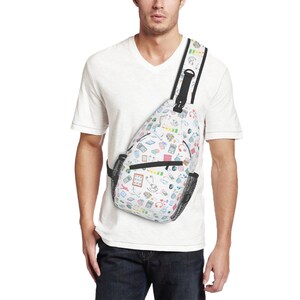 Airplane Travel Sling Bag: Waterproof Chest Rig Fanny Pack image 4