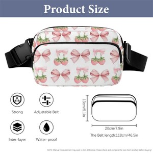 Riñonera Coquette: Riñonera cruzada de sarga con lazo y cordones imagen 4