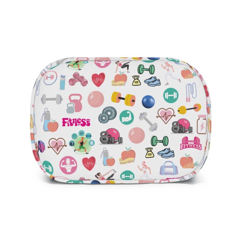 Fitness Lunch Bag, Insulated Zipper Tote, Gym Food Organizer image 5