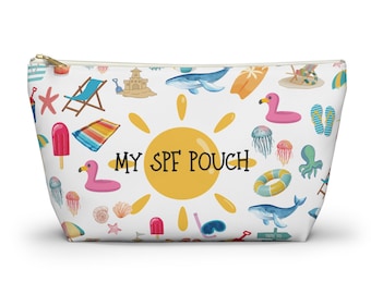 Strand Kulturtasche: SPF Sonnenschutz Kosmetik Reisetasche
