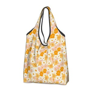 Sac utilitaire pliant réutilisable Cottagecore floral, imperméable, écologique, sac tout-en-un réutilisable et respectueux de l'environnement. Sac polyvalent de grande capacité