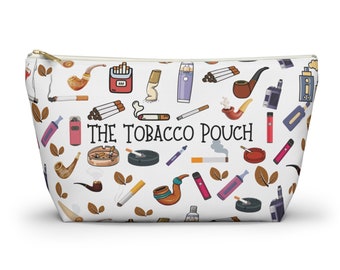 Rolling Tobacco Pouch, Zippered Tobacco Case Organizer