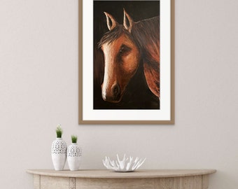 Art Print -Fine Art paper print -Art paper for framing -Original Art -Matt archival art paper -Premium paper art print -Western Horse art