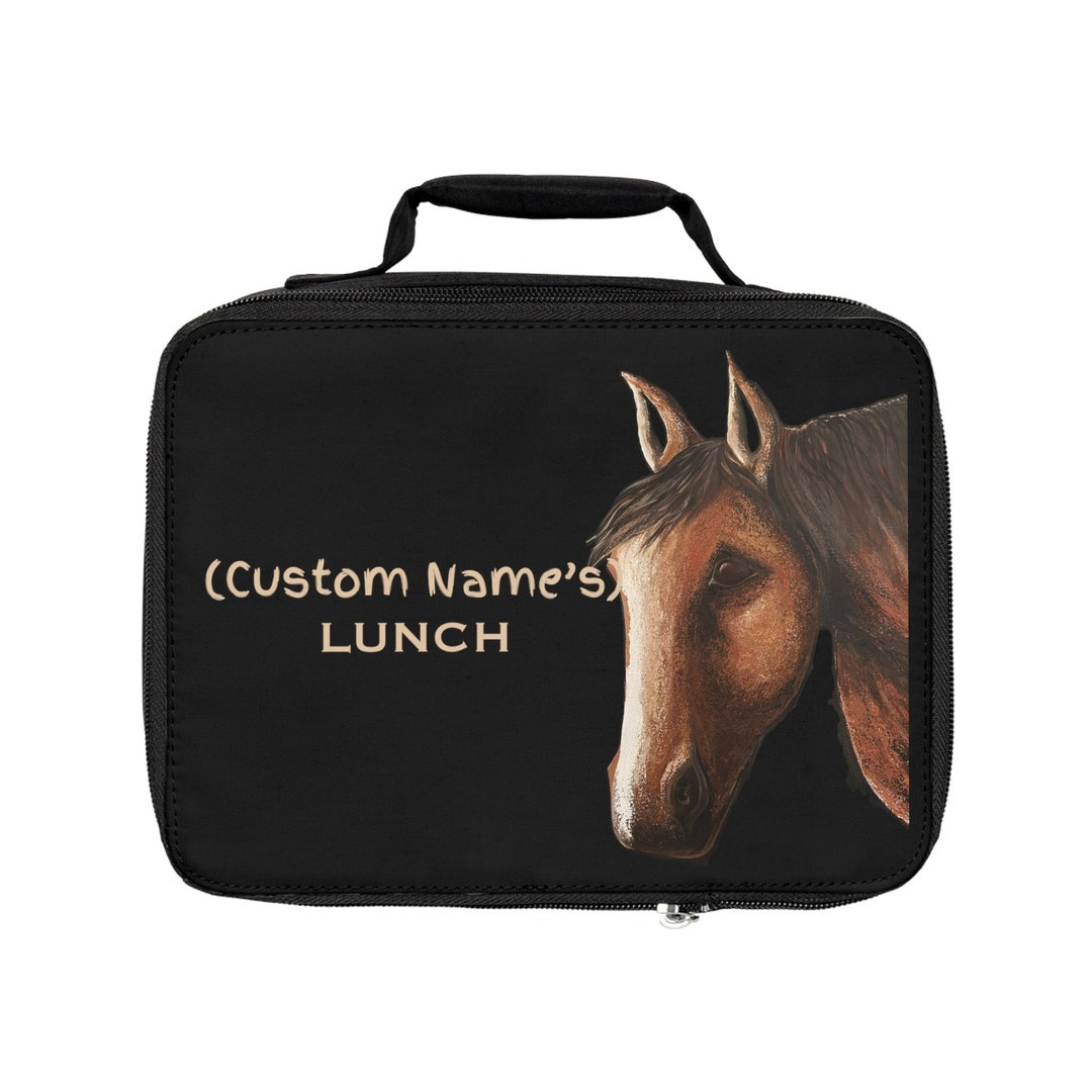 Personalized Lunch Bag Custom Horse Lunch Box Western Lunch Box Horse