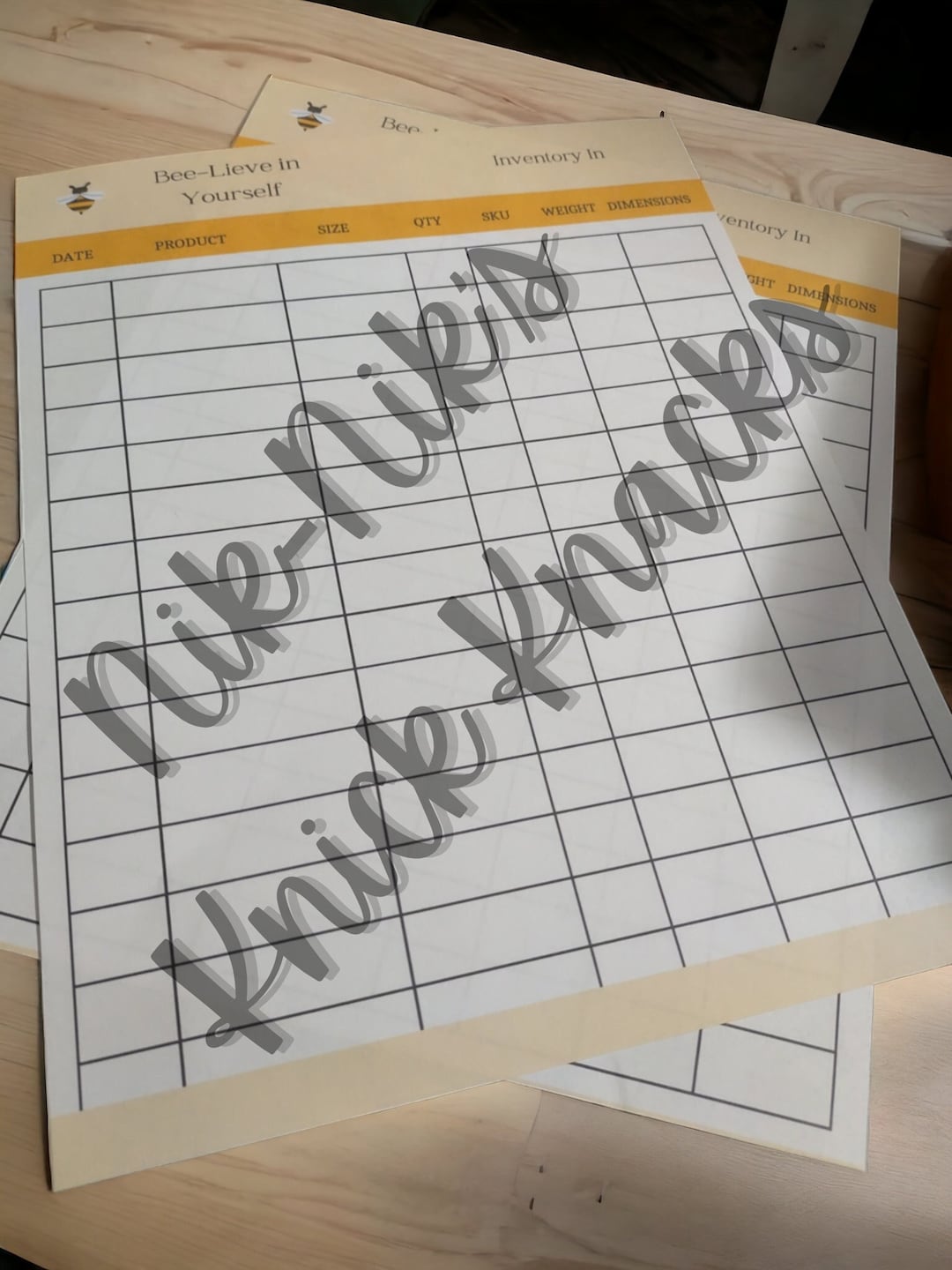 Clothing Reseller Inventory Intake Spreadsheet Printable Digital ...