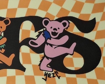 Rainbow Bears Dreamsicle &quot;CHIEFS&quot; Bumper Sticker 11.5&quot; x 3&quot; Weather-Resistant Decal