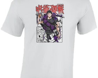 T-shirt Anime Purple Monster Manga giapponese - T-shirt, felpe, felpe con cappuccio, borse, borse per la spesa - 10 colori XS - 4XL
