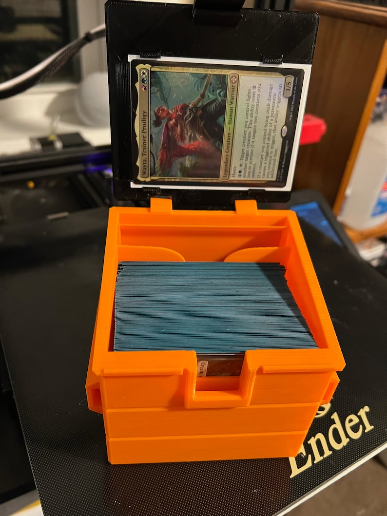 Dumpster MTG Commander Deck Box, Card Storage Case, Trading Card Holder