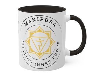Solar Plexus Chakra Mug.  Infused with Confidence. Sip with Intention.