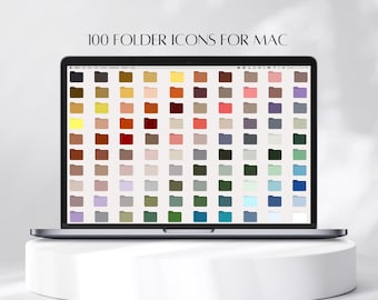 Folder Icons Mac File Icons Aesthetic Desktop Icons Bundle Computer Icons Desktop Organization Folder Icons Digital Download Apple Icons Set