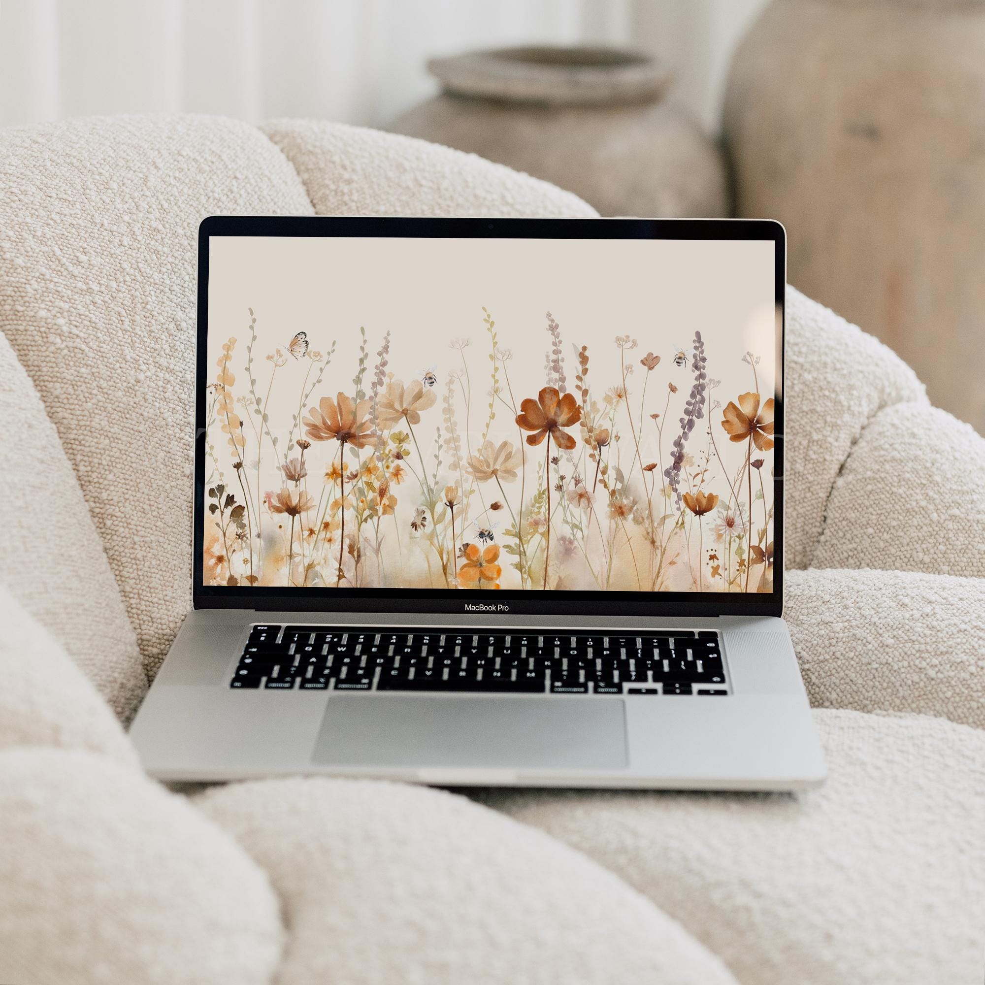 Set of 10 Wallpapers Computer Background Laptop Digital Download Background Summer, Spring and Fall Floral Wallpaper Wildflower Backdrop Mac