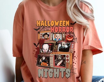 Halloween Horror Nights Comfort Colors shirt,Halloween Horror Movie shirt,Halloween Horror Characters tshirt,Halloween Party,Spooky Season