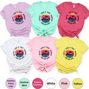 Custom Girls Trip Matching Personalized Shirts,girls Vacation Weekend ...