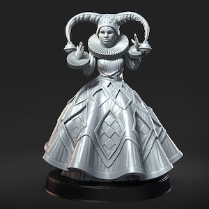 Aguilena- Tenebris Venetiis: RN Estudio April &#39;24 | Jester | Harlequin | Masquerade | Victorian | Creepy | DND | Mini | 32 mm
