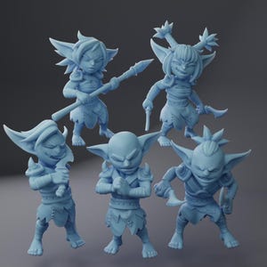 Goblin Minions  - Twin Goddess Miniatures Month 2025 | Monk | Rogue | Fighter | Barbarian | Monster | Dungeons and Dragons| 32/75mm