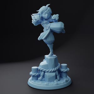 Mogu the Goblin- Twin Goddess Miniatures May 2025 | Monk | Brawler | Female | Martial Arts | Pathfinder | Dungeons and Dragons| 32/75mm