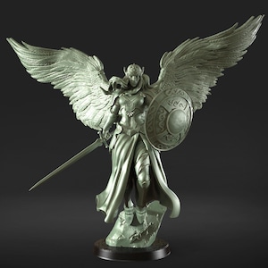 Eulalia Advent- Angelis: RN Estudio February &#39;24 | Archangel | Angel | Aasimar | Fighter | Paladin | DND | Mini | 32 mm
