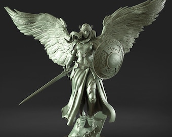 Eulalia Advent- Angelis: RN Estudio February '24 | Archangel | Angel | Aasimar | Fighter | Paladin | DND | Mini | 32 mm