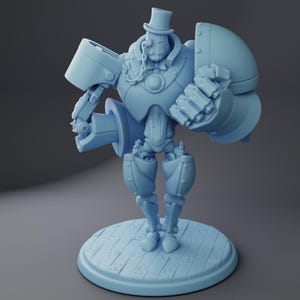 Robo-Golem - Twin Goddess Miniatures Dezember 2024 | Roboter | Konstruieren | Steampunk | Mechanisch | Uhrwerk | Dungeons and Dragons| Durchmesser 32/75mm