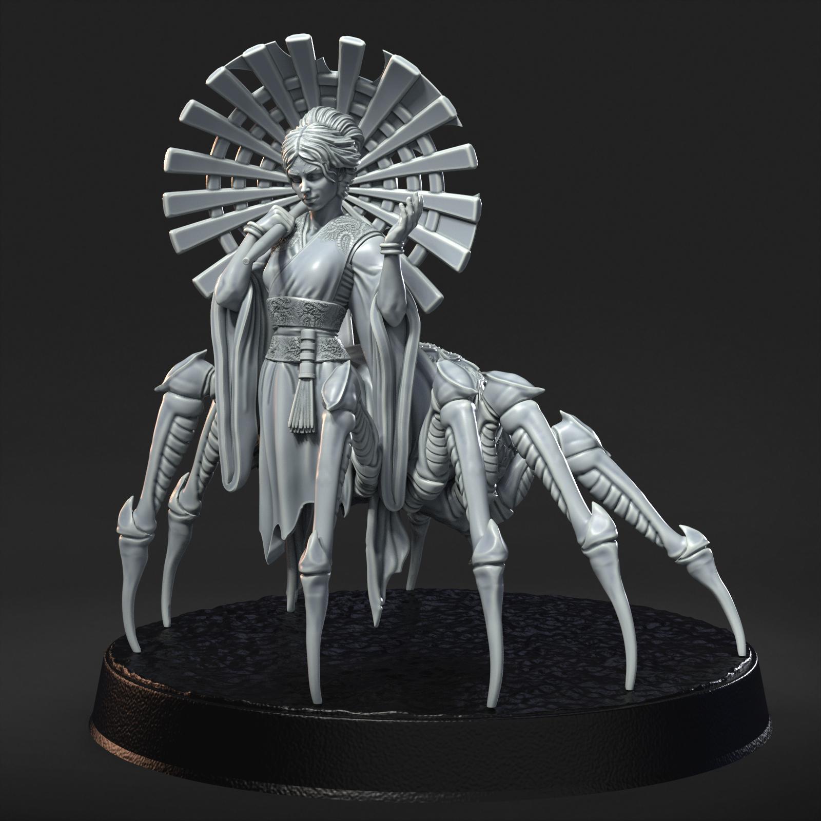 Nakano Takeko- Pinnacle State Nihon: RN Estudio July '24 | Jorogumo | Drider | Monster | Drow | DND | Mini | 32 mm