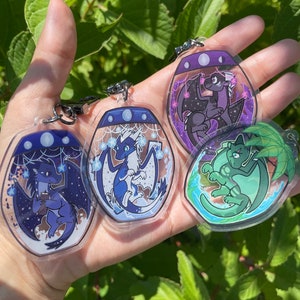Legends: Darkstalker Acrylic Charms || Wings of Fire