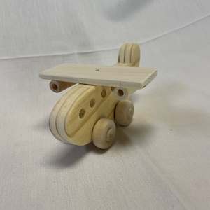 Children&#39;s Wood Toy Passenger Airplane
