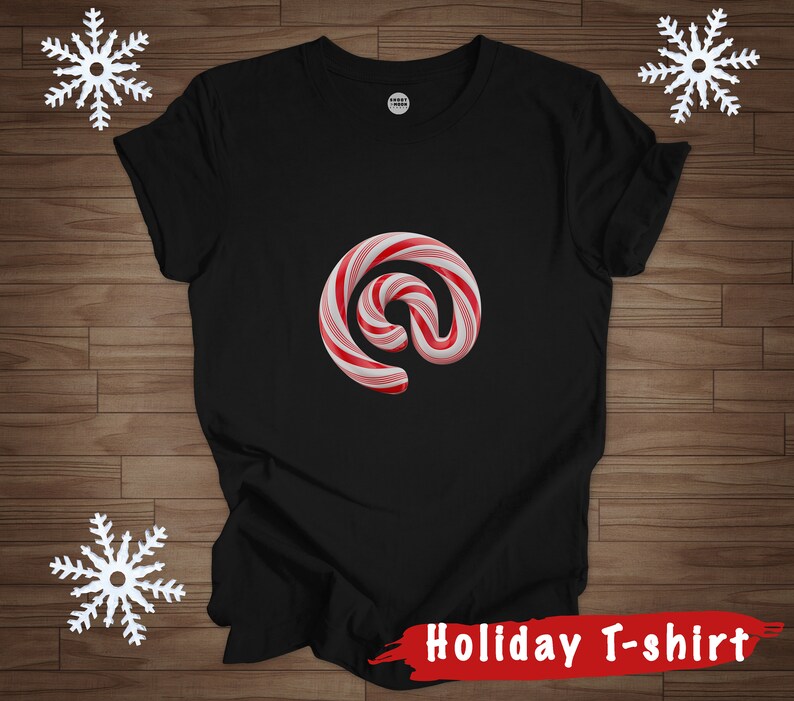 Candy Cane AT Unisex Jersey Short Sleeve Tshirt Christmas Etsy