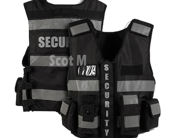 Tactical Security Vest Law Enforcement CCTV Dog Handler Tac Vest Police SIA.