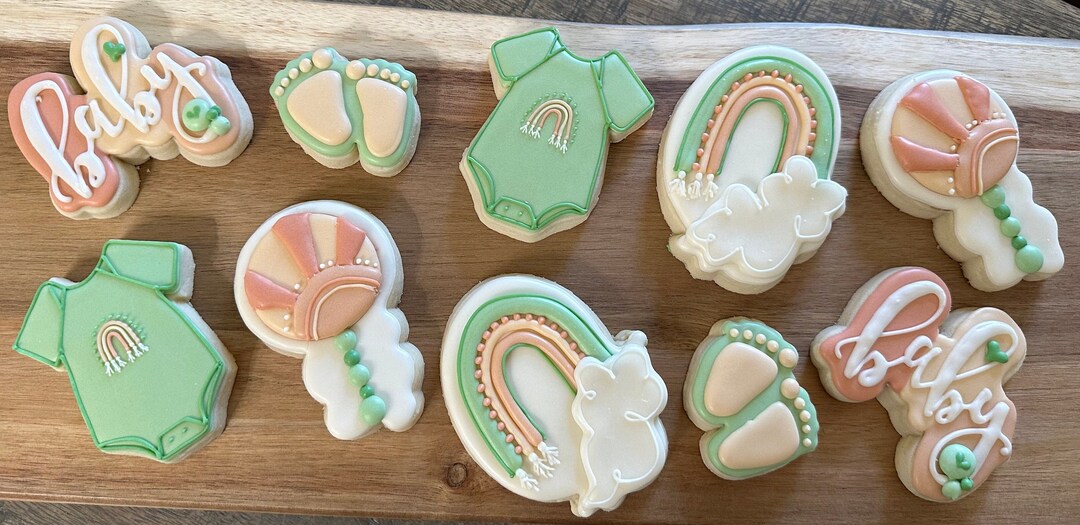 Baby Shower Cookies 1 Dozen Etsy