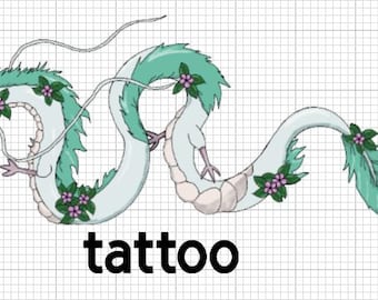 Haku River Dragon spirit Tattoo