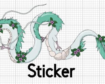 Haku River Dragon spirit Sticker