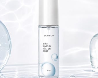 SOORUN Skin Live-In Water Mist | Korean Hydrating Facial Spray Toner