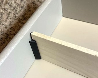 Adhesive Storage Divider Brackets, Custom Storage Organization, Peel and Stick Application with Command Strips
